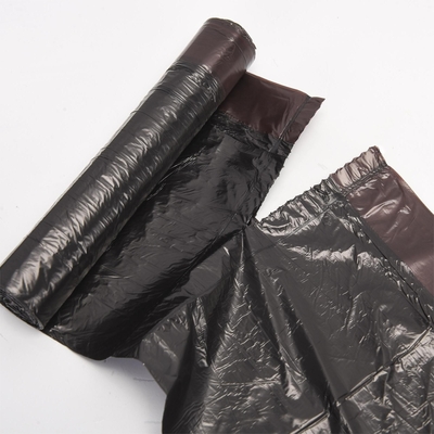Sacs à ordonnance acceptés en plastique à corde à tirer pour la gestion des déchets