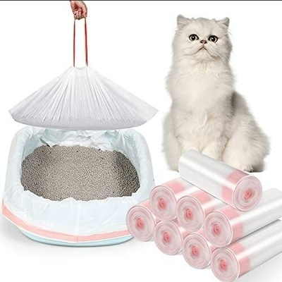 PLA PBAT Matériau Structure Sceau thermique 15 mic Sacs de caca pour animaux de compagnie compostables pour chiens et chats