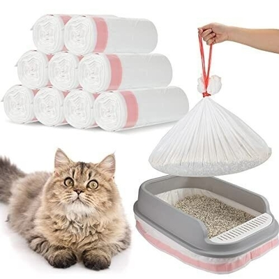 PLA PBAT Matériau Structure Sceau thermique 15 mic Sacs de caca pour animaux de compagnie compostables pour chiens et chats