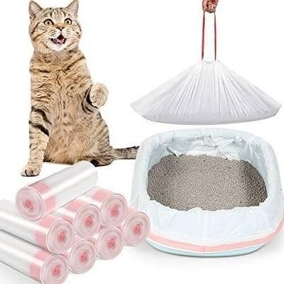 Structure du matériau PLA PBAT Sac de toilette pour l'élimination facile et écologique des déchets d'animaux de compagnie