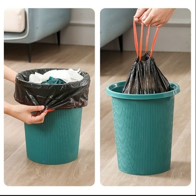 Commande personnalisée Accepté Sac à ordures à corde de plastique avec bonne odeur Épaisseur de 5 à 50 microns