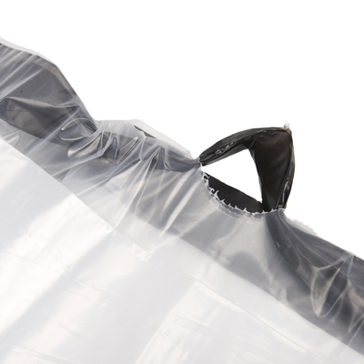 Logo personnalisé OEM Gros sacs poubelle avec poignée à corde de traction Structure du matériau HDPE