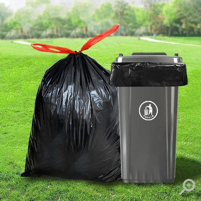 Matériau PE écologique 13 gallons Couleur de la corde à dessin à l'odeur de déchets sacs à ordures