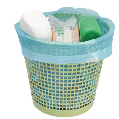 Sac à ordures en plastique à corde de traction jetable pratique pour les doublures de boîtes en HDPE