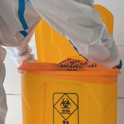 Fabrication de sacs à fond carré GRS sacs à ordures en plastique lourds pour la gestion des déchets