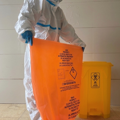 Fabrication de sacs à fond carré GRS sacs à ordures en plastique lourds pour la gestion des déchets