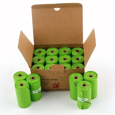 Emballage alimentaire Logo personnalisé écologique imprimé Biodégradable Pet Dog Poop Bag pour chiens