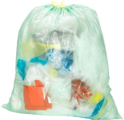 Sacs à ordures biodégradables à cordes de tirage de 13 gallons avec un matériau HDPE et une épaisseur de 5 à 50 microns