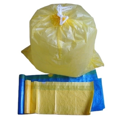 Sacs d'emballage de déchets de cuisine grands et hauts verts ou personnalisés avec corde à rouleaux