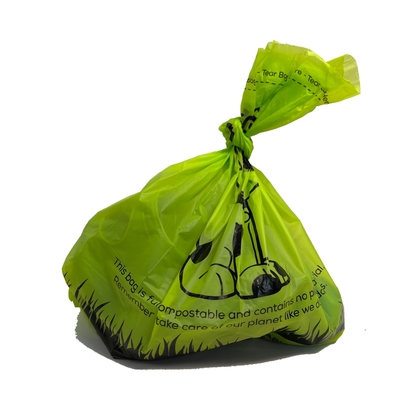 Logo personnalisé Bio Matériau Pet Dog Poop sur rouleau avec Flexo Impression