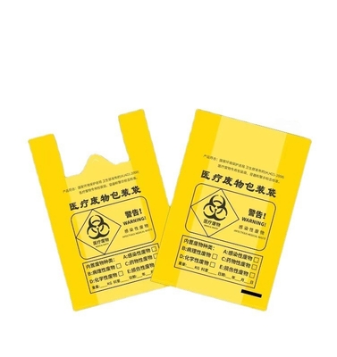 Sac en plastique HDPE pratique pour l'emballage des déchets médicaux des cliniques Certificat de compost OK