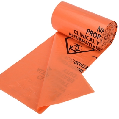 Sacs de déchets médicaux ménagers en HDPE/LDPE/LLDPE pour un élimination facile et rapide