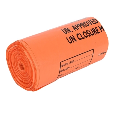 Sacs de déchets médicaux ménagers en HDPE/LDPE/LLDPE pour un élimination facile et rapide