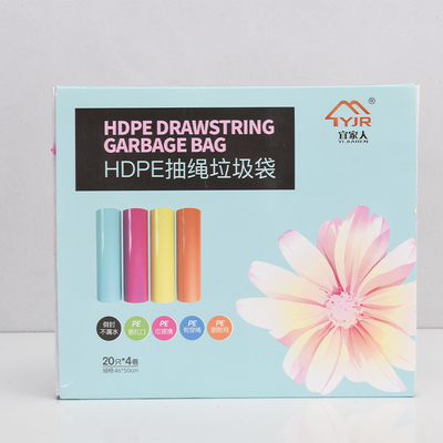 30 pièces de sacs à ordures en rouleaux ménagers de 45*55 cm de couleur ponctuelle pour la protection de l'environnement