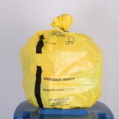 Sacs de déchets médicaux en plastique pour autoclave rouge jaune Sacs de déchets pour déchets biohazard Bag On Roll