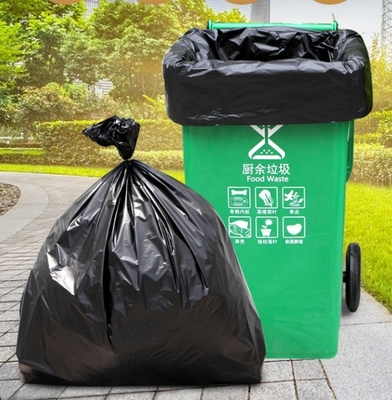 Sacs à ordures industriels lourds et noirs pour les poubelles extérieures