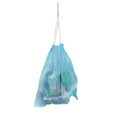 Sac à ordures en plastique à corde à tirer pour le tri des déchets sur les lieux de travail