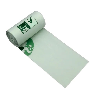 Sacs à ordures biodégradables en PE à corde de traction pour élimination des déchets respectueux de l'environnement