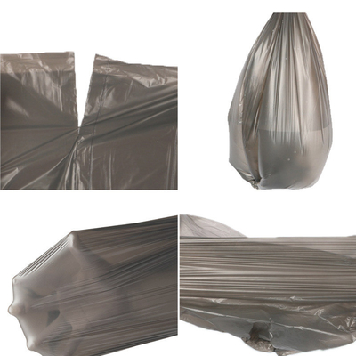 5-100 microns épaisseur sacs à ordures noirs sac de rangement de style gilet pour la sécurité des déchets domestiques