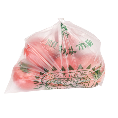 Sac d'emballage alimentaire transparent en rouleau avec matériau biodégradable en PEHD et épaisseur 5-100 mic