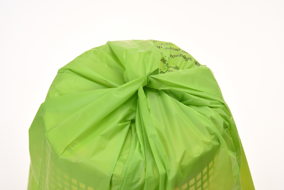 Compostable directement, biodégradable à 100%, sac à ordures, matériaux recyclés, certificat de compostage