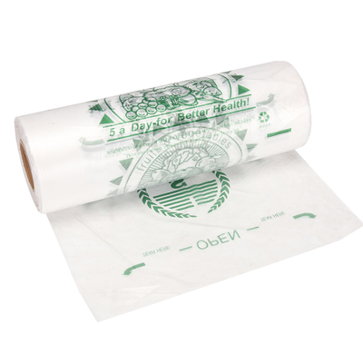 Option de logo personnalisé en plastique transparent haute pression PE emballement plat sac de production sur rouleau