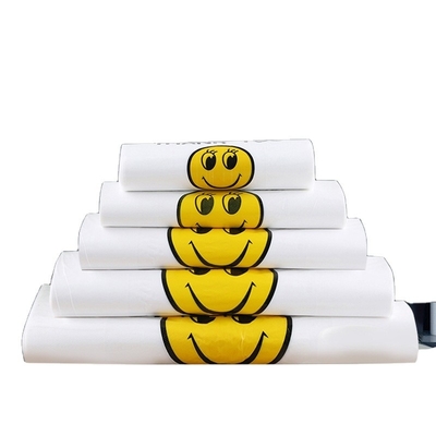 T-shirts personnalisés sacs en plastique pour les plats à emporter au restaurant en HDPE/LDPE/LLDPE