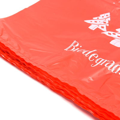 Logo personnalisé HDPE sac à vestes en plastique à corde pour achats pratiques