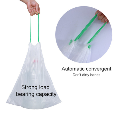 5-13-30-39 Boîtier à corde de traction de gallon poubelle de revêtement de sacs en plastique avec certification OK Compost