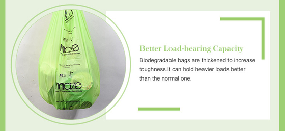 Matériaux recyclés 100% sacs à ordures en plastique biodégradables avec conception personnalisable