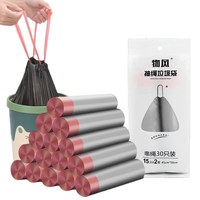 Sac à ordures en plastique à corde à tirer personnalisable selon vos besoins spécifiques