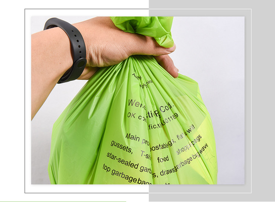Matériaux recyclés 100% sacs à ordures en plastique biodégradables avec conception personnalisable