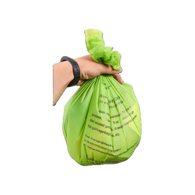 Matériaux recyclés T-shirt à base de fécule de maïs Sac de magasinage en plastique avec commande sur mesure