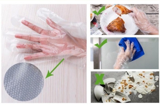 Gants jetables de qualité alimentaire avec épaisseur personnalisée et personnalisation exclusive