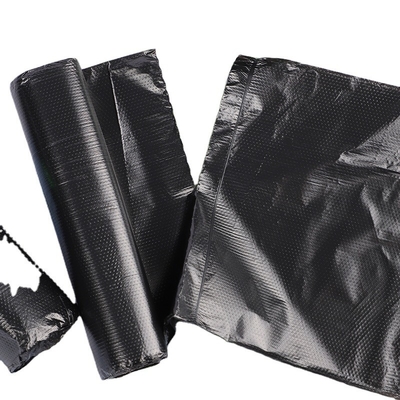 5-50 microns Épaisseur HDPE/LDPE/LLDPE Sac à ordures noir pour les besoins des clients