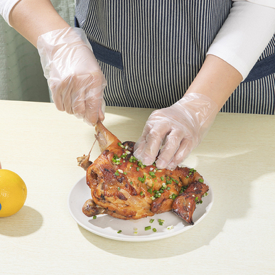 Gants en plastique PE pour le nettoyage cuisine BBQ bricolage Matériau extérieur Polyester Salle de bébé