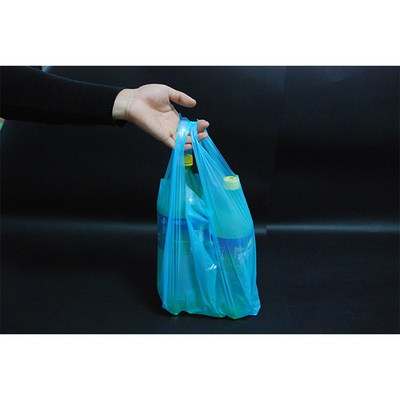 Sacs de T-shirts personnalisés pour les achats en vert ou sur demande 5-100 microns d'épaisseur
