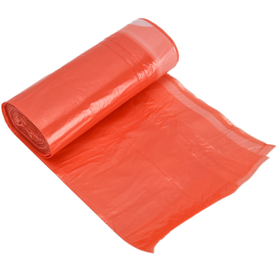 Pla Odm Déchets parfumés avec des sacs à ordures en plastique à corde de traction biodégradable beige OEM