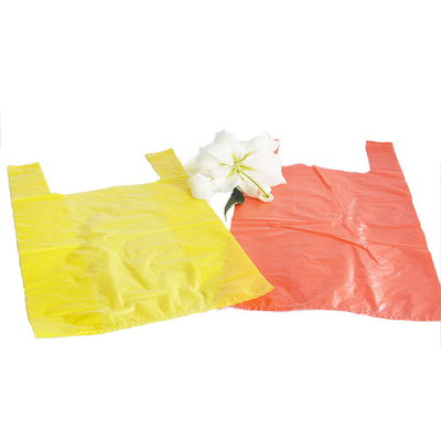 Sacs de T-shirts en plastique pour les supermarchés et les magasins Matériau écologique