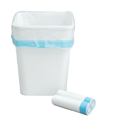 Sac à ordures à corde de traction en HDPE personnalisé pour l'achat en vrac et la personnalisation