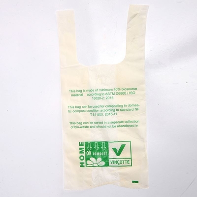 Produits ménagers Emballage Sac de magasinage biodégradable à base d'amidon de maïs avec taille personnalisée