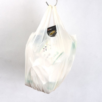 Sac à dos carré biodégradable PP sac à main en plastique pour supermarché sur mesure