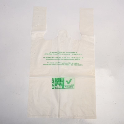 Sacs en amidon de maïs vert foncé pour la protection de l'environnement et autres produits ménagers