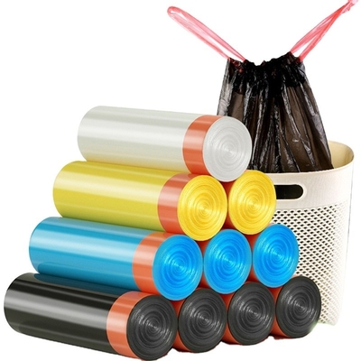 Conception personnalisée Eco Friendly Drawstring Bin Liner pour la gestion des déchets lourds