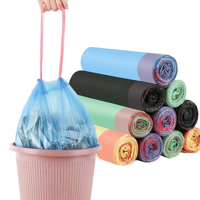Conception personnalisée Eco Friendly Drawstring Bin Liner pour la gestion des déchets lourds