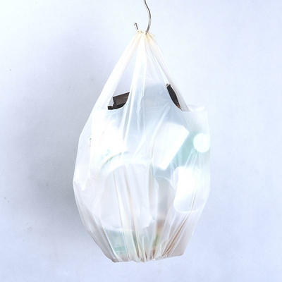 Impression de T-shirts biodégradables Emballage de magasins Sacs en plastique avec poignée Pour le supermarché