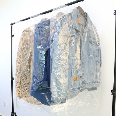 Matériau de couverture de poussière de polyéthylène pour sac de rangement de vêtements en coton de luxe 1000 pièces