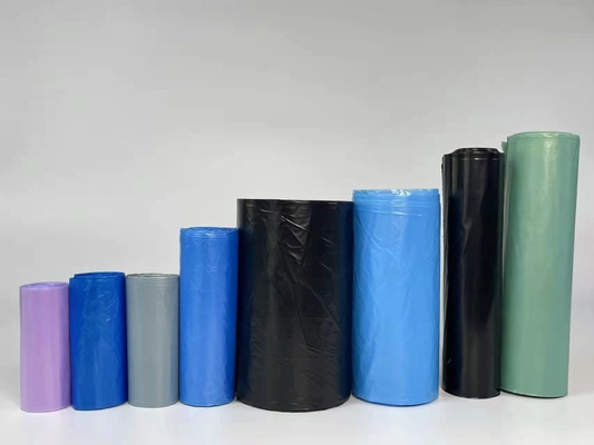 Supermarché Sacs à ordures en plastique de type rouleau pour ménage à bouche plate et point de rupture