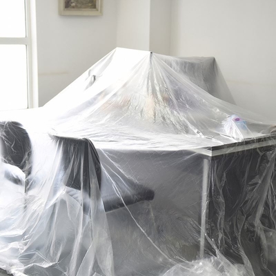 Taille personnalisée Couverture de poussière à film transparent jetable pour meubles et climatiseurs