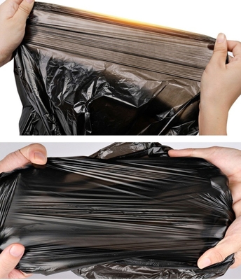 HDPE/LDPE/LLDPE Sacs à ordures portables jetables pratiques et simples